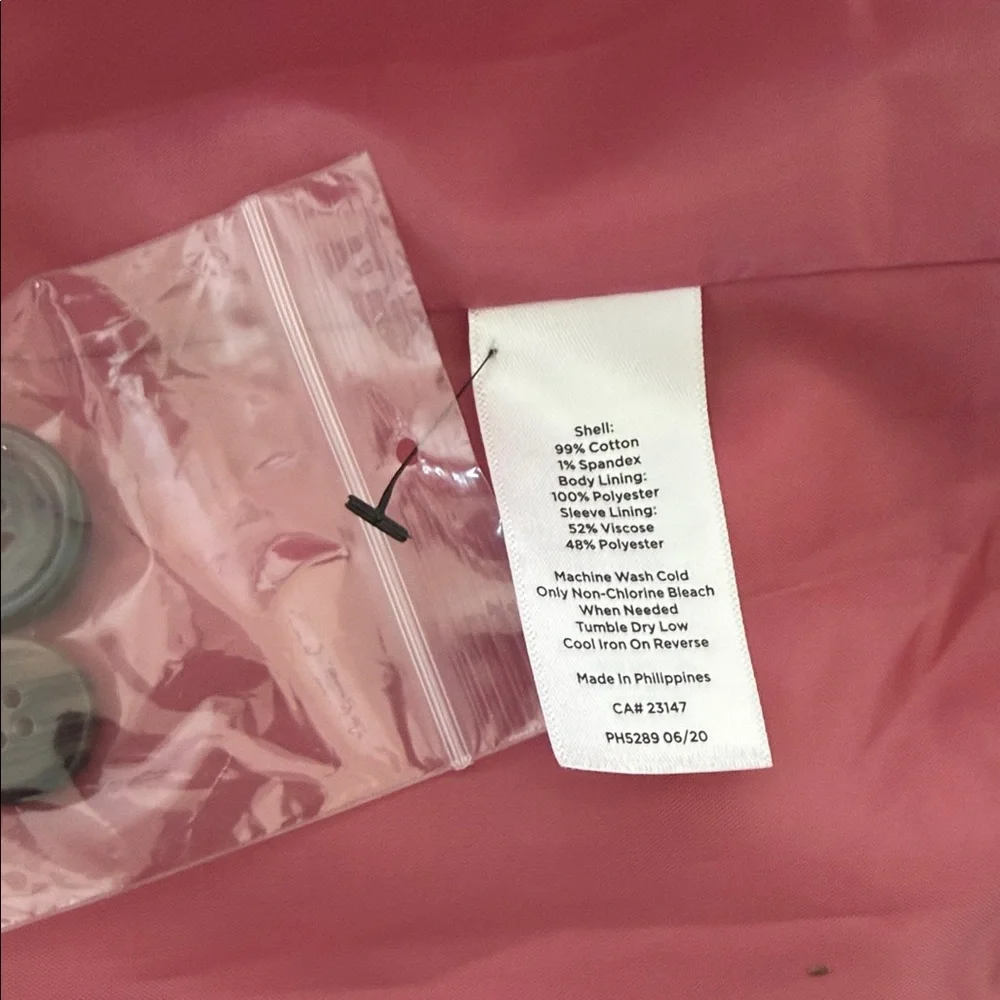 Talbots Dusty Rose Corduroy Blazer - Picture 4 of 4